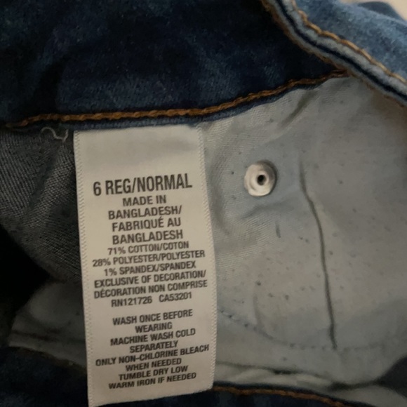 Aeropostale jeggings blue no holes sz 6 - Picture 6 of 6